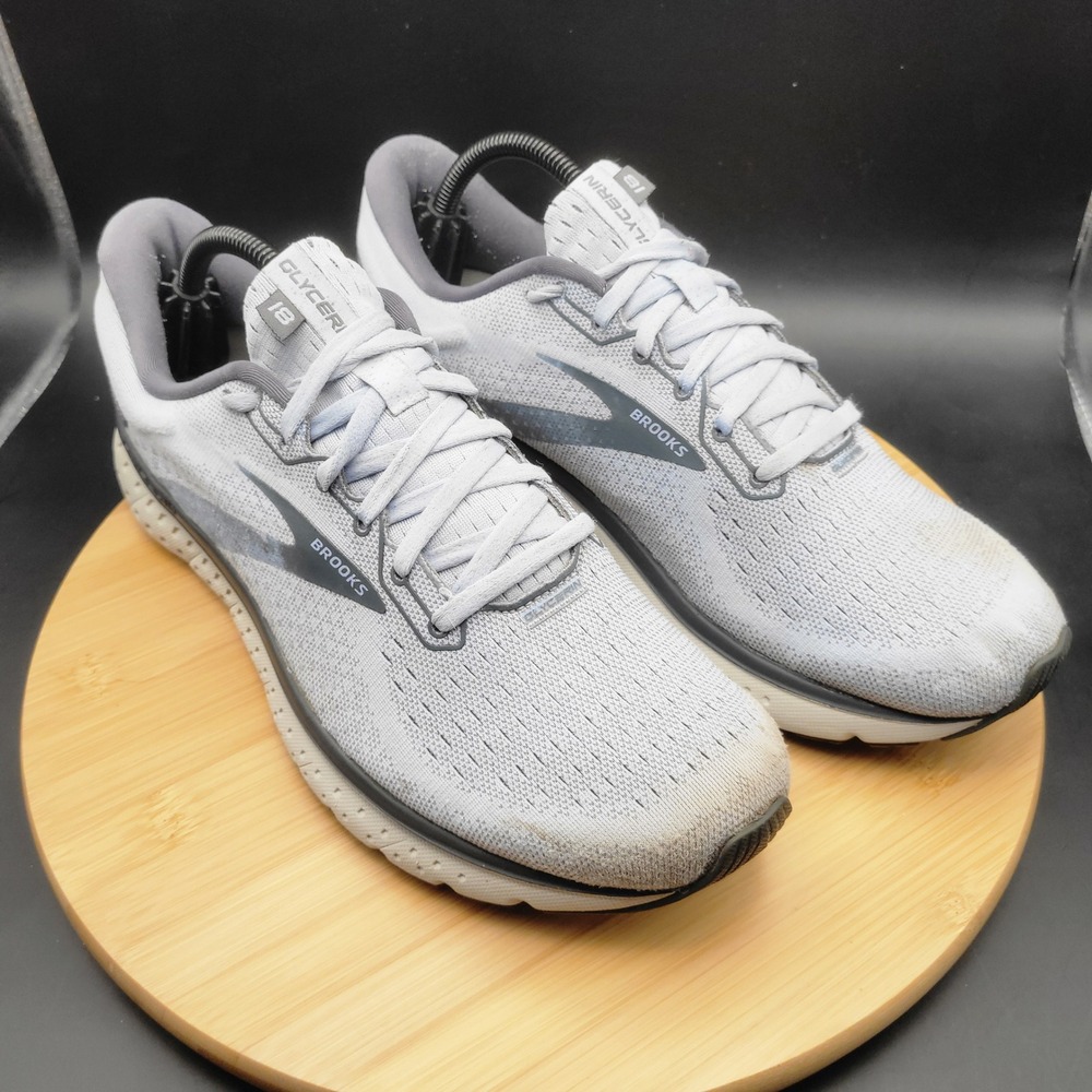 Brooks Glycerin 18 Womens 11.5 Running Shoes Grey Lavender 1203171B073